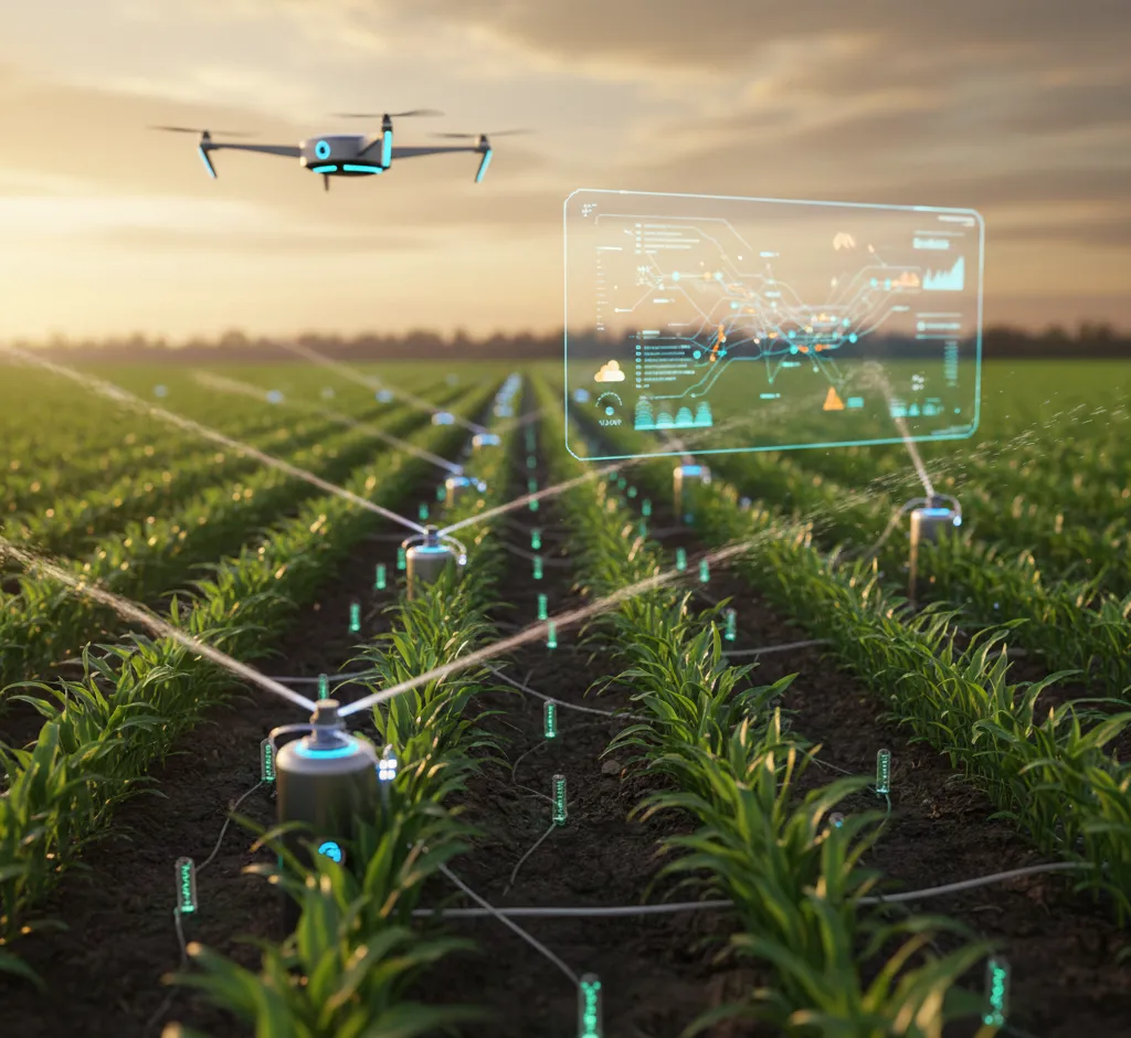 Dirbtinio Intelekto (DI) Valdomi IoT Drėkintuvai: Revoliucija Žemės Ūkyje