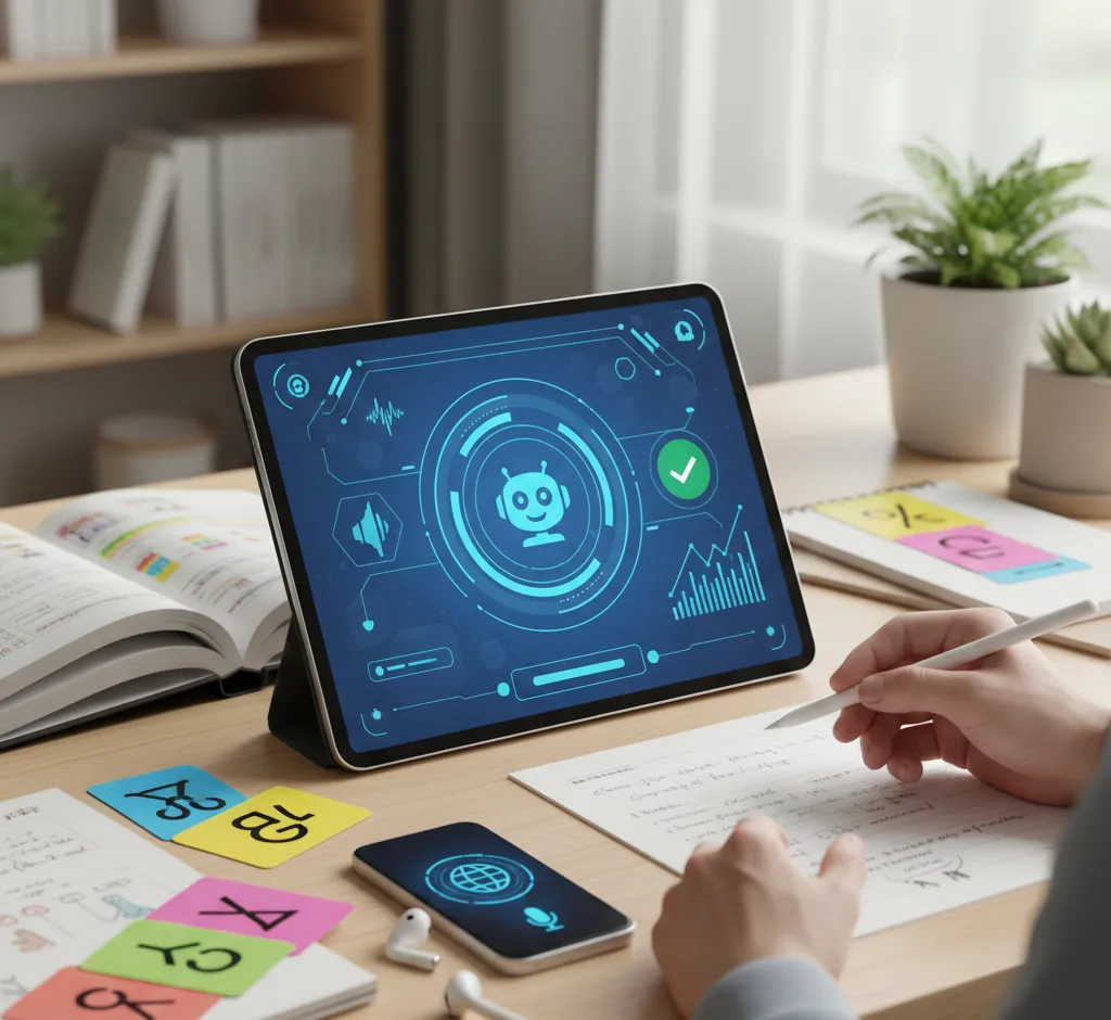 Dirbtinio intelekto įrankiai kalboms pradedantiesiems: pilnas praktinis gidas
