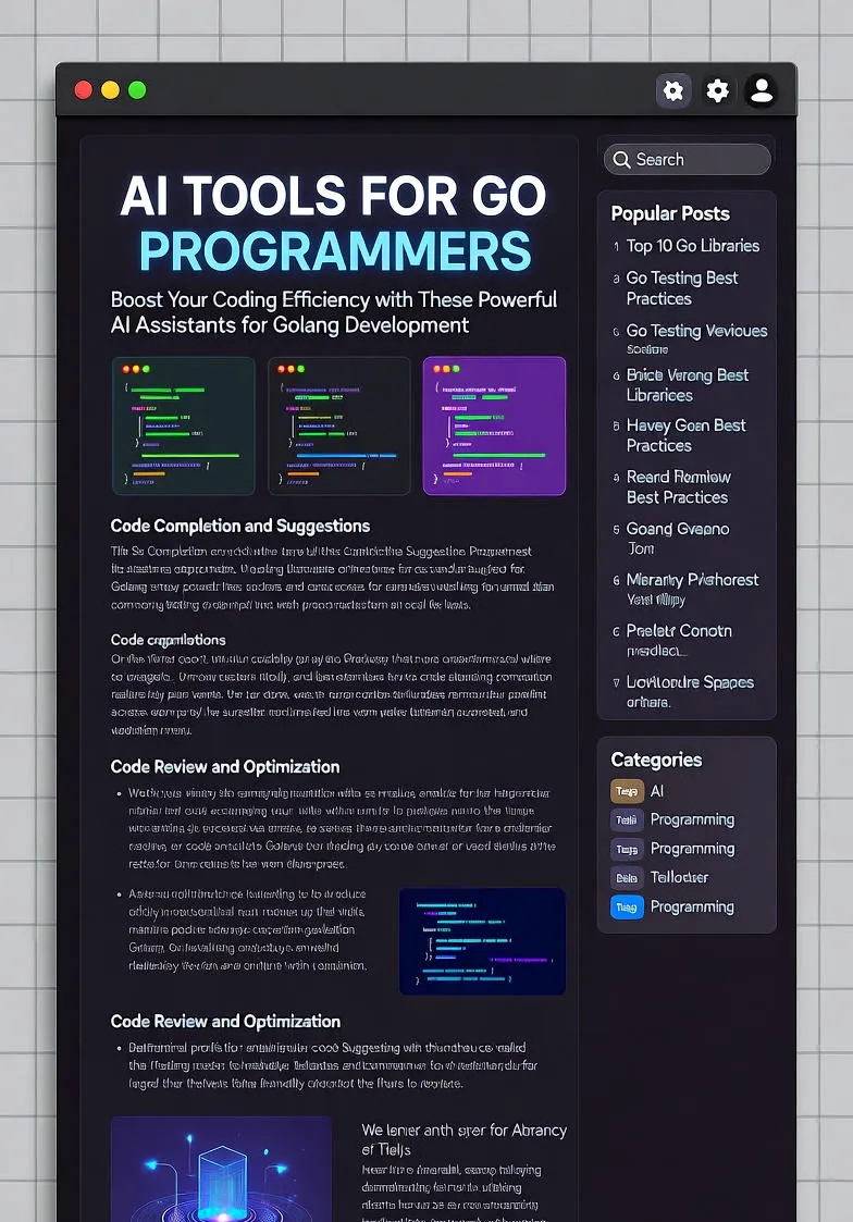 Geriausi AI įrankiai Go programuotojams 2025 metais: padidinkite produktyvumą su išmaniais asistentais