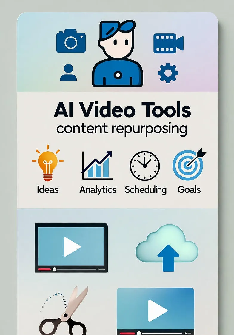 Geriausi AI Įrankiai Vaizdo Turinio Perdirbimui 2025 Metais: Efektyvūs Sprendimai Kūrėjams