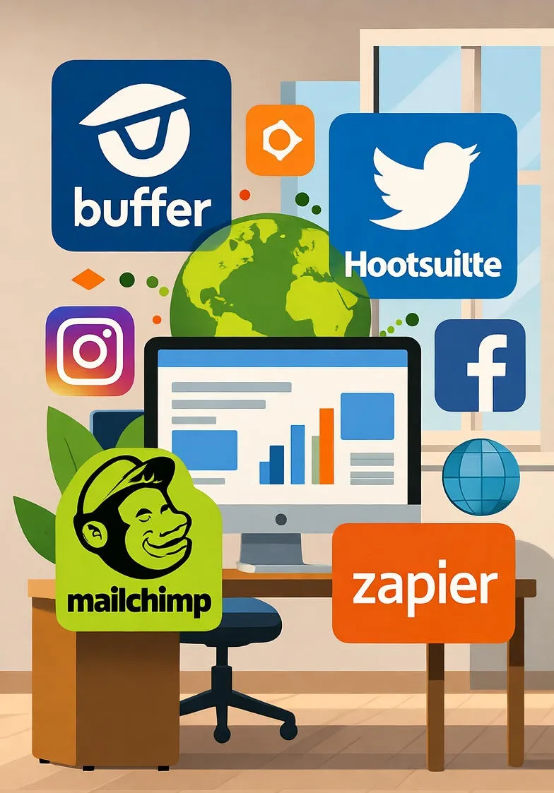 Geriausi įrankiai automatiniam turinio platinimui 2025 metais: efektyvūs sprendimai turinio kūrėjams