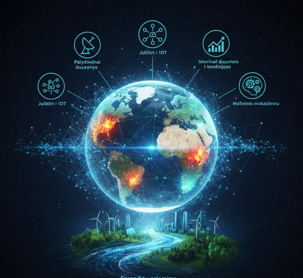 Kaip AI sistemos analizuoja klimato kaitos tendencijas: nuo duomenų iki sprendimų