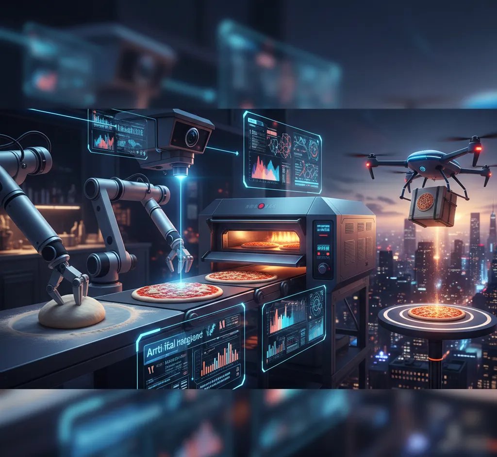 Kaip dirbtinis intelektas keičia picų gaminimą: nuo tešlos iki kliento durų