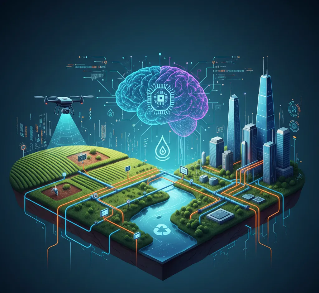 Kaip dirbtinis intelektas optimizuoja vandens sunaudojimą: nuo jutiklių iki išmanių miestų