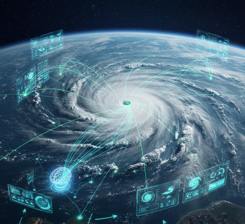 Kaip dirbtinis intelektas padeda prognozuoti ir stebėti uraganų trajektorijas