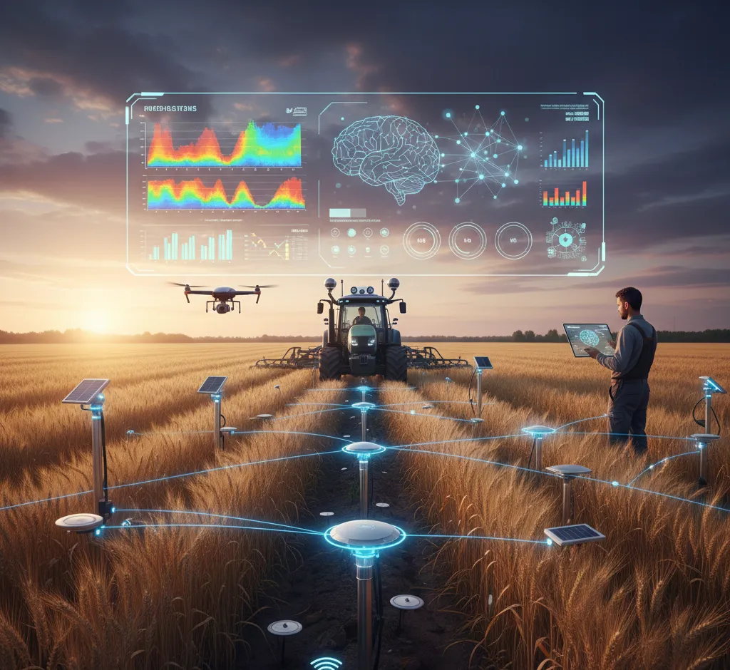 Kaip IoT ir dirbtinis intelektas keičia žemės ūkio derliaus prognozavimą