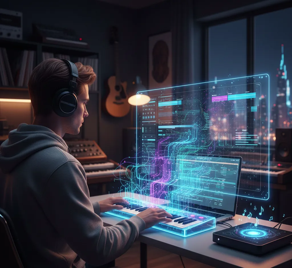 Kaip pradėti kurti muziką su dirbtiniu intelektu: pilnas žingsnis po žingsnio gidas