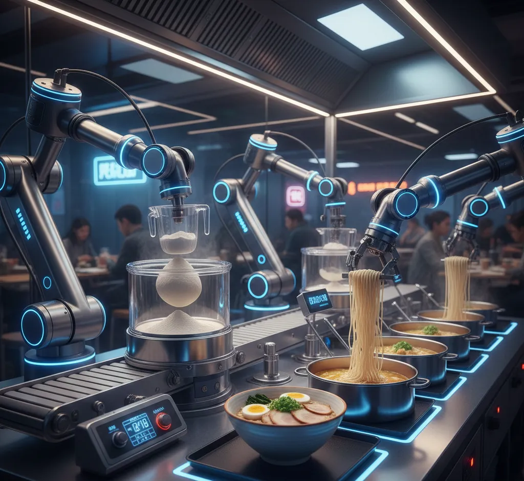 Robotai ruošia makaronus: kaip automatizacija keičia virtuvę ir restoranus