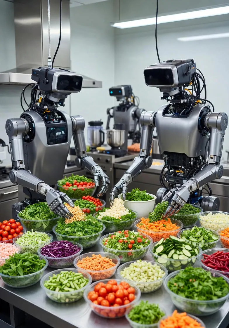 Robotai Virtuvėje: Kaip Automatizacija Keičia Salotų Ruošimą